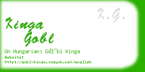 kinga gobl business card